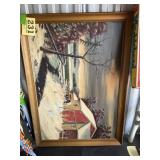 Framed painting, 1954 Fisher