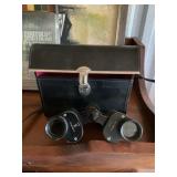 Binoculars with case