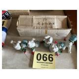 Tumbling snowman set