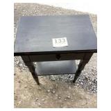 Painted one drawer stand