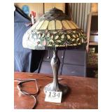 Tiffany style slag glass lamp