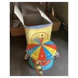 Vintage wind up, turning airship