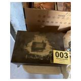 JD Artman vintage lock box