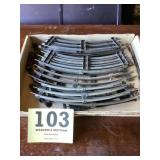 O gauge curved track