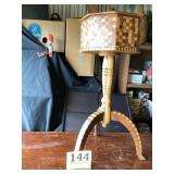 Mixed wood octagonal stand