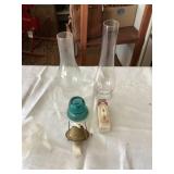 Oil lamp chimney, eagle burner and more