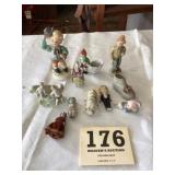 Vintage Figurine lot mostly porcelain