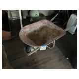 Older metal style wheelbarrow
