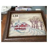 Tramp art frame