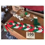Vintage Christmas decorations lot