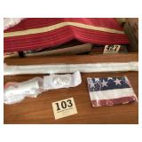 New house mounted flag pole