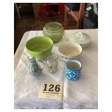 Assorted Dishware and glassware