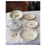Lot of Vintage Kitchen Serving Plates & Dishes