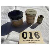 Old medicine containers