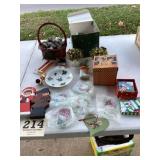 Lot of Christmas decorations & boxes