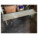 Old wooden bench