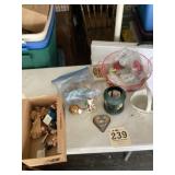 Lot of Assorted Christmas decorations and bead