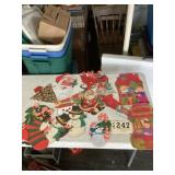 Lot of Older Paper Christmas decorations