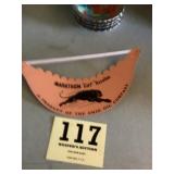Vintage marathon, gasoline, promotional visor