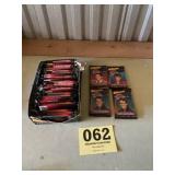 34. Packs of Elvis trading cards.