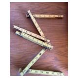 Vintage folding rulers