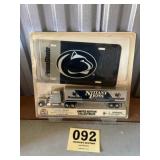 Diecast Penn State truck and metal license plate