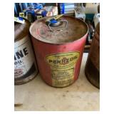 Vintage Pennzoil lubrication fluid can