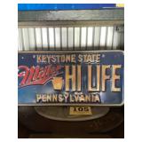 Miller highlife Pennsylvania license plate beer