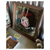 Miller highlife mirrored beer sign