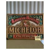 Michelob beer sign