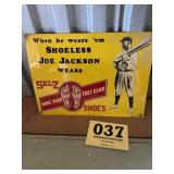 Selz shoes metal advertising