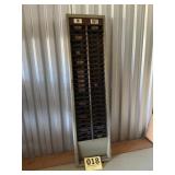 Vintage time card rack