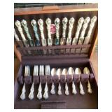 Vintage silver plate silverware set