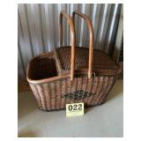 Vintage wicker basket
