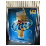 Miller light reflective sign