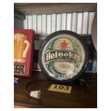 Heineken beer clock