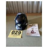 Sean Burrows autographed, mini helmet with