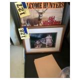 framed owl photograph