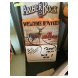 Old Milwaukee, cardboard, beer sign