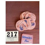 Pielï¿½s vintage beer coasters