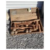 Early croquet set