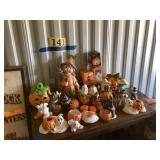 Halloween decorations, and figurines lot