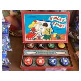 Transogram vintage finger paint set