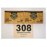 PATRIOT SPORTS 223 REM 55GR FMJ 2 BOXES(40 RNDS)