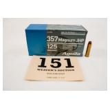 AGUILA 357 MAG JHP 125GR 1 BOX(50 RNDS)