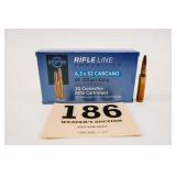 PPU 6.5X52 CARCANO 123GR SP 1 BOX(20 RNDS)