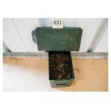 25LBS OF 9MM BRASS IN 40MM AMMO CAN