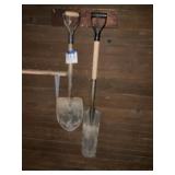 Pair of shovels one nursery