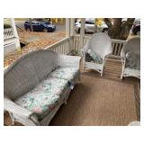 Wicker patio furniture set