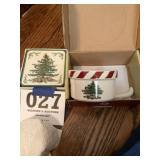 Spode coaster holder and nightlight